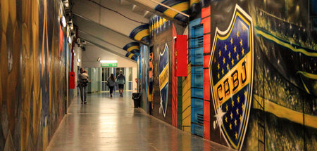 Hier wohnt er: Der Club Atlético Boca Juniors, argentinischer Ba...