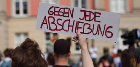 Protest gegen Abschiebungen anlässlich der Innenministerkonferen...