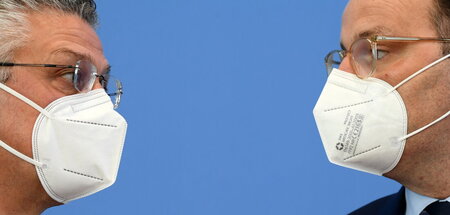 In Erklärungsnot: Ex-RKI-Präsident Lothar Wieler (l.) und Exgesu...