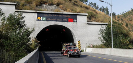 Der zweite Abbottabad-Tunnel in der Provinz Khyber Pakhtunkhwa i...