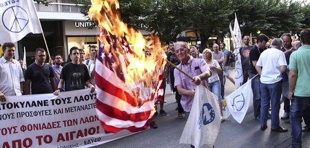»Antiamerikanismus« lernt man in der griechischen Linken von Beg...