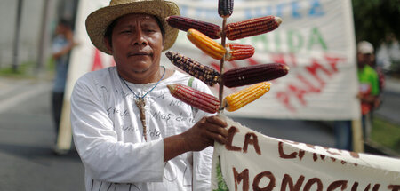 El Salvador: Protest für die Rechte Indigener (San Salvador, 26.... El Salvador: Protest für die Rechte Indigener (San Salvador, 26....