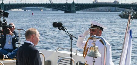 Zarenwetter: Der russische Präsident Wladimir Putin bei der Mari... Zarenwetter: Der russische Präsident Wladimir Putin bei der Mari...