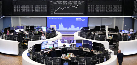 Ein rutschiges Parkett: Die Frankfurter Börse (26.7.2024) Ein rutschiges Parkett: Die Frankfurter Börse (26.7.2024)