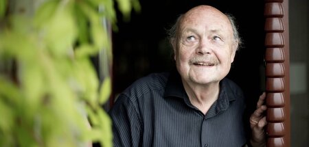 Werner Kohlert am 28. Juli 2014 in seiner Dresdner Wohnung