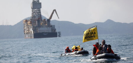 Proteste gegen »The Metals Company«-Tiefseebohrungen in Mexiko (... Proteste gegen »The Metals Company«-Tiefseebohrungen in Mexiko (...