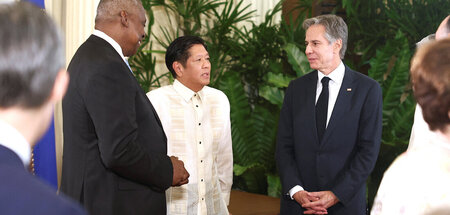 Die USA sehen nach dem Rechten: Der philippinische Präsident emp... Die USA sehen nach dem Rechten: Der philippinische Präsident emp...