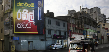 Der Wahlkampf macht sich bereits bemerkbar (Colombo, 31.7.2024) Der Wahlkampf macht sich bereits bemerkbar (Colombo, 31.7.2024)