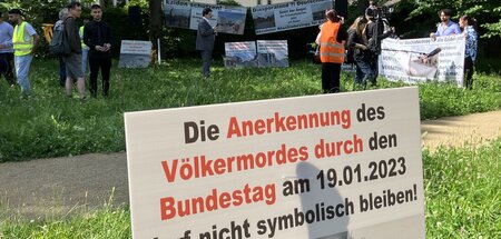 Demonstranten fordern Abschiebestop für Jesiden (Potsdam, 20.6.2...