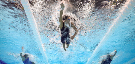 Isabel Gose im Olympiaeinsatz über 1.500 Meter Freistil