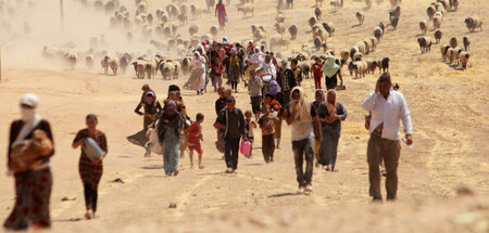 Auf dem Weg nach Rojava: Jesiden fliehen vor dem »Islamischen St...