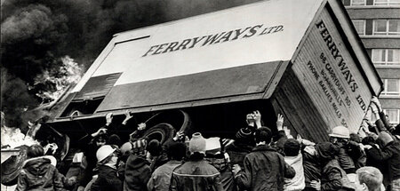 Unruhen in Belfast nach dem Tod von Bobby Sands (6.5.1981)