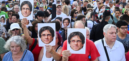 »Wir sind alle Puigdemont«: Anhänger des katalanischen Expräside...