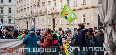 Friedensdemonstration in Wien anlässlich der Europäischen Gaskon...