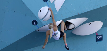 Siegerin der Gesamtwertung wurde die Slowenin Janja Garnbret, hi...