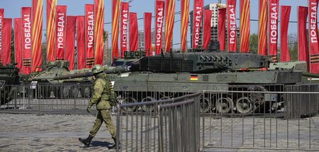 Auch so kann ein deutscher »Leopard 2«-Panzer enden: Ausgestellt...