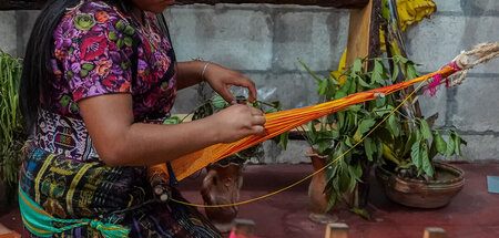 Textilarbeiterin in Guatemala
