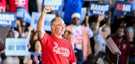 »Alles steht auf dem Spiel« (Shawn Fain in »Harris for President...