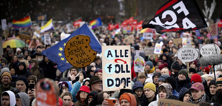 Ohne Systemkritik: Sozial-liberale Großdemonstration in Berlin g...