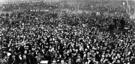 Antinazikundgebung in Saarbrücken (6.1.1935)