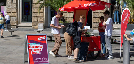 Die meisten der alten Wähler sind weg: Wahlkampfstand der Linksp...