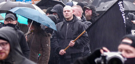 Neonazidemonstration anlässlich der Bombardierung im Zweiten Wel...