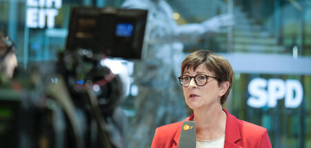 Will sich erklären: SPD-Parteivorsitzende Saskia Esken