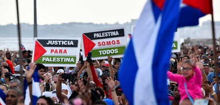 Solidaritätskundgebung für Palästina in Havanna (2.3.2024) Solidaritätskundgebung für Palästina in Havanna (2.3.2024)