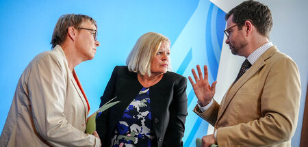 Sie schnürten das Paket: Bundesinnenministerin Nancy Faeser (Mit...