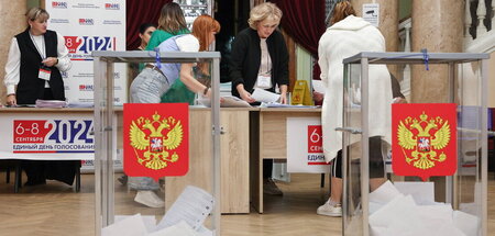 Auszählung am Sonntag in Wolgograd: In 83 Regionen waren 57 Mill...