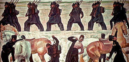 Ferdinand Hodler: »Aufbruch der Jenenser Studenten in den Freihe...