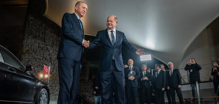 Schon bei Erdoğans Berlin-Besuch im November 2023 forderte Kanzl... Schon bei Erdoğans Berlin-Besuch im November 2023 forderte Kanzl...