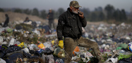 Suche nach verkaufbaren Materialien (Buenos Aires, 29.8.2024)