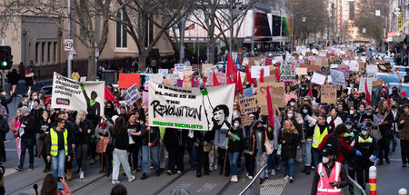 »Der Platz der Frauen ist in der Revolution«: Protest gegen soge...
