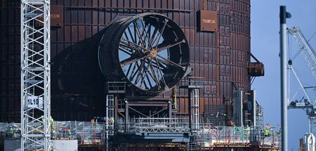 Auf der Baustelle des Atomkraftwerks Hinkley Point C nahe Bridgw...
