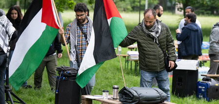 Protestcamp für Palästina an der Goethe-Universität (Frankfurt a...