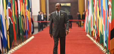 Außenpolitisch äußerst aktiv: Eritreas Präsident Afewerki beim C...