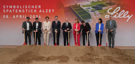 Sandgeschubse in Alzey: Spatenstich mit Bundeskanzler Olaf Schol...
