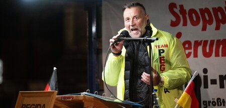Der mehrfach verurteilte Kriminelle Lutz Bachmann war zentrale F... Der mehrfach verurteilte Kriminelle Lutz Bachmann war zentrale F...