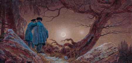 Caspar David Friedrich: »Zwei Männer in Betrachtung des Mondes« ...