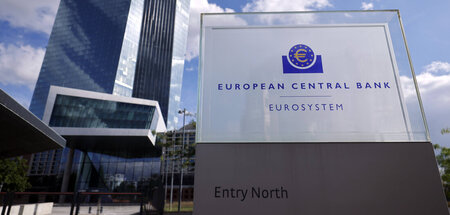 Notenbank unter Zinssenkungsdruck: EZB-Hauptsitz in Frankfurt am...