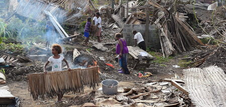 Im März 2015 richtete der Zyklon »Pam« in Vanuatu schwere Verwüs...
