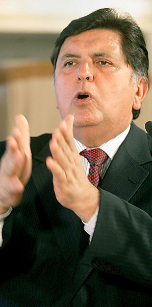 Setzt auf Stärke: Präsident García Setzt auf Stärke: Präsident García
