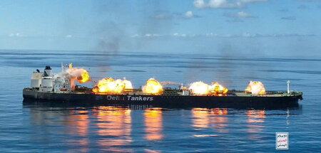 Unter Beschuss: Öltanker unter griechischer Flagge im Roten Meer...