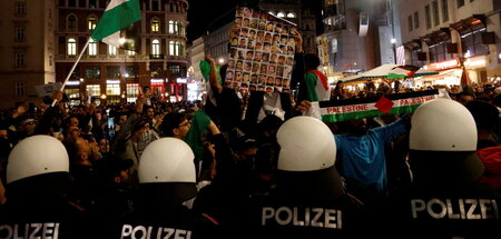 Nach dem kurzfristigen Verbot der Palästina-Demo wurden fast 400...