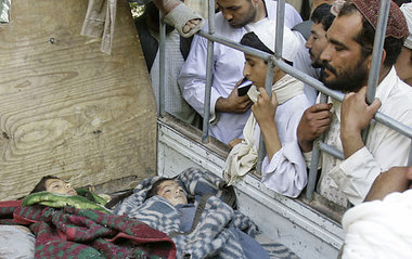 Nach einem Luftschlag in der Provinz Kandahar am Mittwoch: Die N...