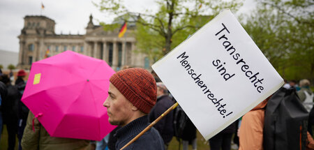 Protest gegen die Verschärfungen im Selbstbestimmungsgesetz am 1... Protest gegen die Verschärfungen im Selbstbestimmungsgesetz am 1...