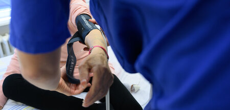 Blutdruckmessung am Universitätsklinikum Dresden (4.9.2023)