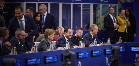 Darf bei keinem Treffen fehlen: Auch Wolodimir Selenskij fand si...