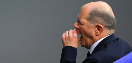 Olaf Scholz am Mittwoch im Bundestag